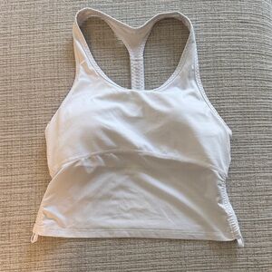 Fabletics White Racerback Athletic Tank Top